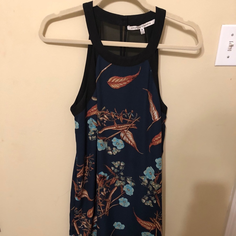 Feather patterned dress